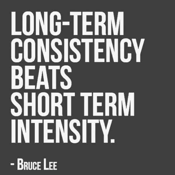 marketing consistency bruce lee quote
